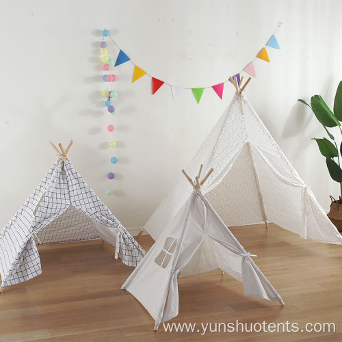 Indoor and outdoor children's teepee indian tents